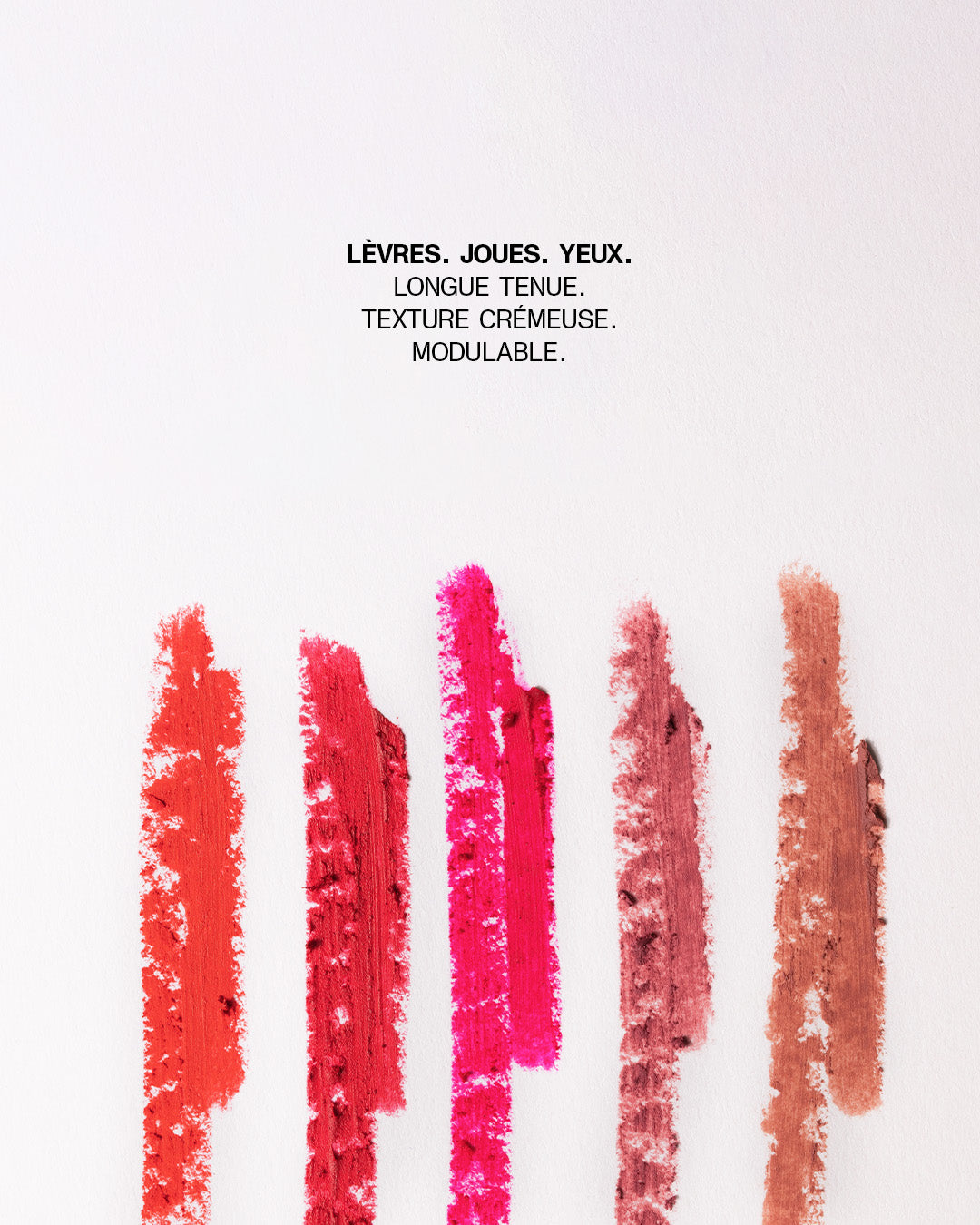 Lot de 5 Crayons lèvres, joues et paupières