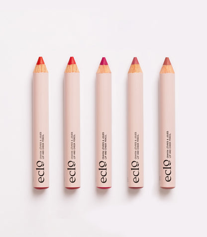 Lot de 5 Crayons lèvres, joues et paupières