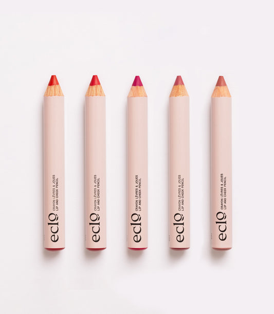 Lot de 5 Crayons lèvres, joues et paupières