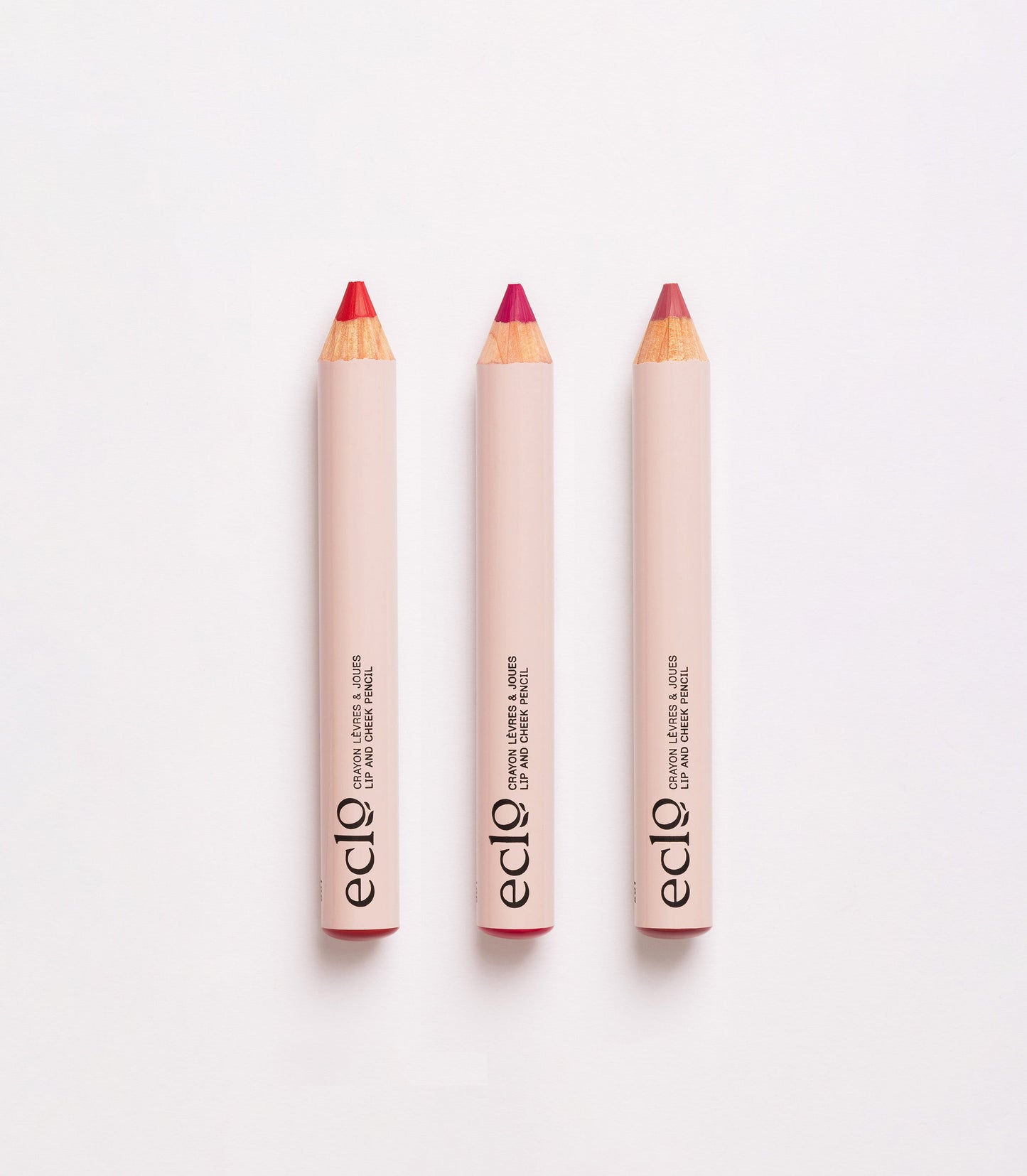 Lot de 3 Crayons lèvres, joues et paupières