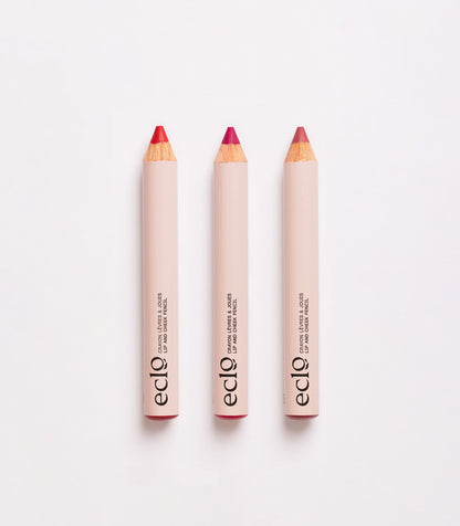 Lot de 3 Crayons lèvres, joues et paupières