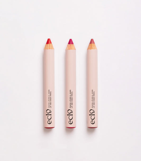 Lot de 3 Crayons lèvres, joues et paupières