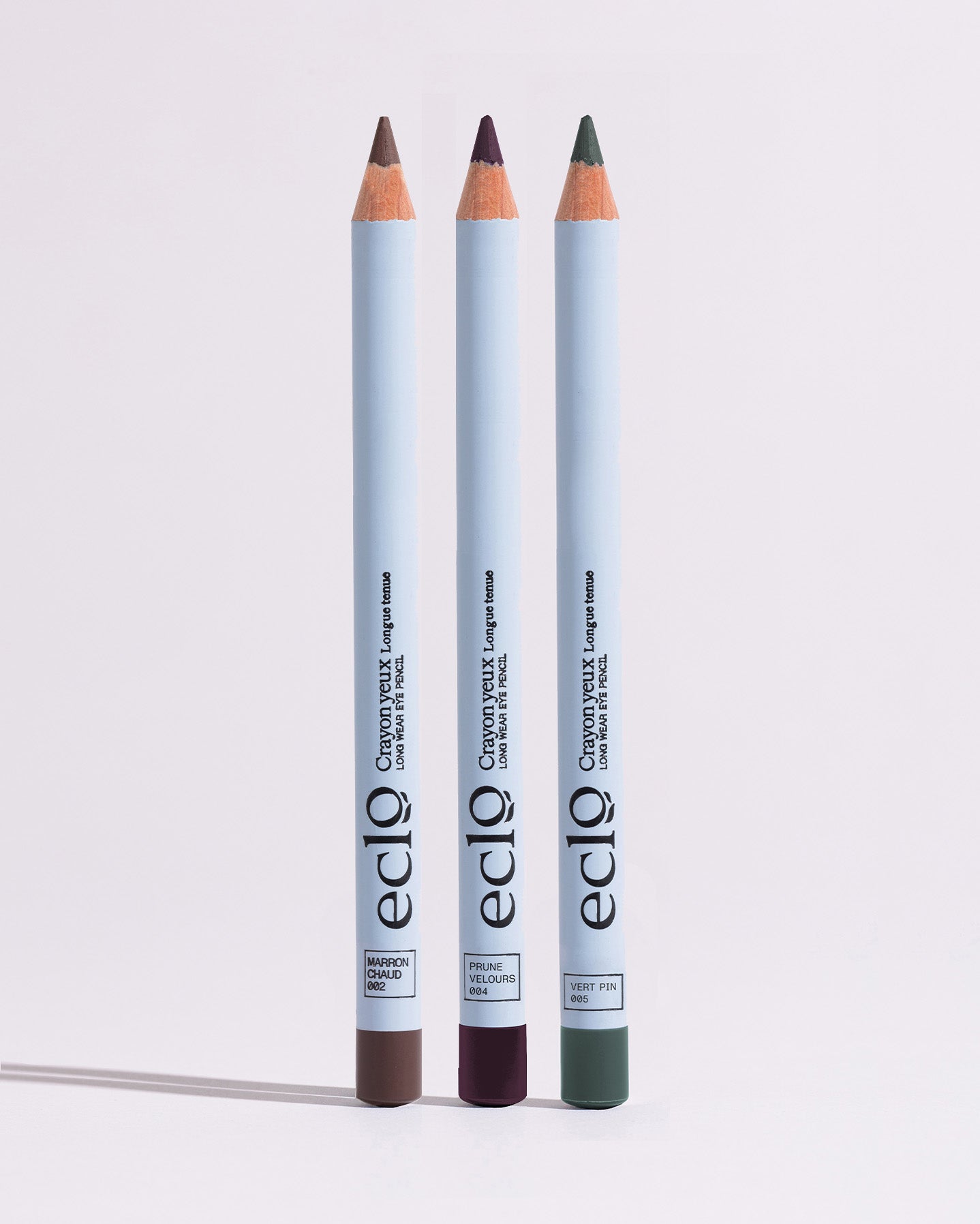 Set 3 Crayons Yeux Marron, Prune, Vert