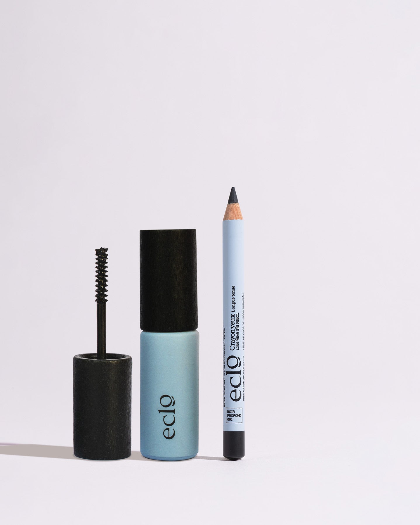 Duo Mascara Soin et Crayon Yeux : Regard Noir Profond