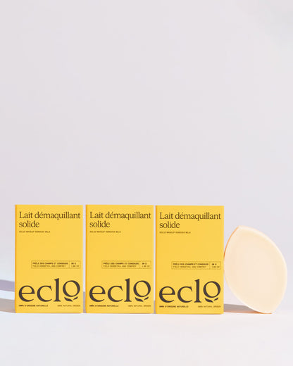 Trio Lait démaquillant Solide